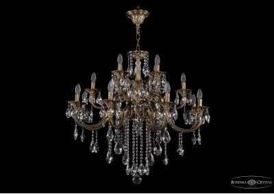 Люстра хрустальная большая Bohemia Ivele 1722/8+4+4/300/B/FP