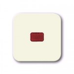 Клавиша с красной линзой для выкл/перекл/кнопк белый Duro 2000 SI (ABB) [BJE2509-212] 1731-0-0256