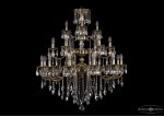 Люстра хрустальная большая Bohemia Ivele 1732/12+6+3/300-100/B/GB