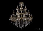 Люстра хрустальная большая Bohemia Ivele 1732/12+6+3/335/B/GB