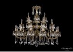 Люстра хрустальная большая Bohemia Ivele 1732/12+6+3/335/SA/GB