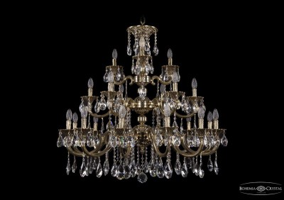 Люстра хрустальная большая Bohemia Ivele 1732/12+6+3/335-85/A/GB
