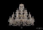 Люстра хрустальная большая Bohemia Ivele 1732/12+6+3/335-85/C/GW