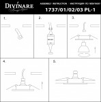 Светильник потолочный Divinare 1737/03 PL-1 SCUGNIZZO