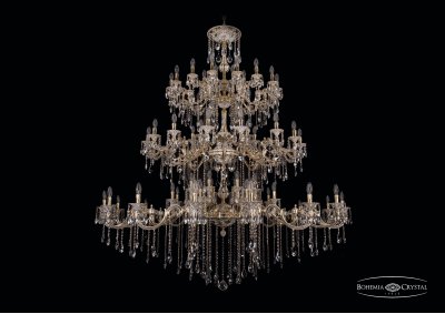 Большая Люстра хрустальная Bohemia Ivele 1739/32+24+24/410+300/B/GW Большая Люстра хрустальная Bohemia Ivele 1739/32+24+24/410+300/B/GW