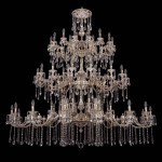 Люстра хрустальная большая Bohemia Ivele 1739/32+24+24/410+335/А/GW