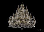 Большая хрустальная люстра Bohemia Ivele 1742/10+10+5+5/335/C/GB