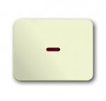 Клавиша с красной линзой для контрольного выключателя кремово-белый alpha nea (ABB) [BJE1789-22G] 1751-0-2490