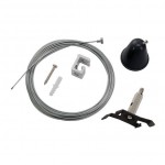SLV 175170 Drahtseilabh?ngung f?r 3P.- schiene, schwarz, 5m