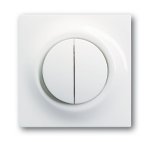 Клавиша для выключателя/переключателя 2 клавишного с лампой подсветки альпийский белый Impuls (ABB) [BJE1785-74] 1753-0-4856