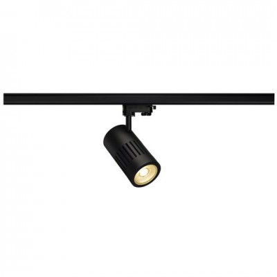 SLV 176040 STRUCTEC LED 30W, rund, schwarz, 3000K, 36°, inkl. 3P.-Adapter