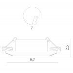 Светильник потолочный Divinare 1769/03 PL-1 GIORGETTA