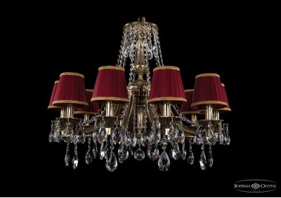 Люстра хрустальная Bohemia Ivele 1771/10/220/A/GB/SH8B Люстра хрустальная Bohemia Ivele 1771/10/220/A/GB/SH8B