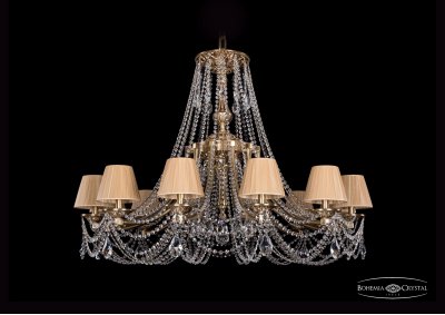 Люстра хрустальная Bohemia Ivele 1771/12/410/C/FP/SH37-160 Люстра хрустальная Bohemia Ivele 1771/12/410/C/FP/SH37-160