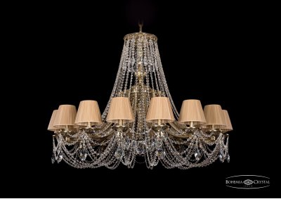 Люстра хрустальная Bohemia Ivele 1771/16/410/C/GB/SH37-160