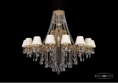 Люстра хрустальная Bohemia Ivele 1771/16/490/B/G/SH33-160 Люстра хрустальная Bohemia Ivele 1771/16/490/B/G/SH33-160