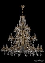 Люстра хрустальная большая Bohemia Ivele 1771/20+10+5/490/A/GB