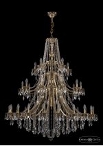 Люстра хрустальная большая Bohemia Ivele 1771/20+10+5/490/B/GB