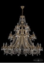 Люстра хрустальная большая Bohemia Ivele 1771/20+10+5/490/C/GB