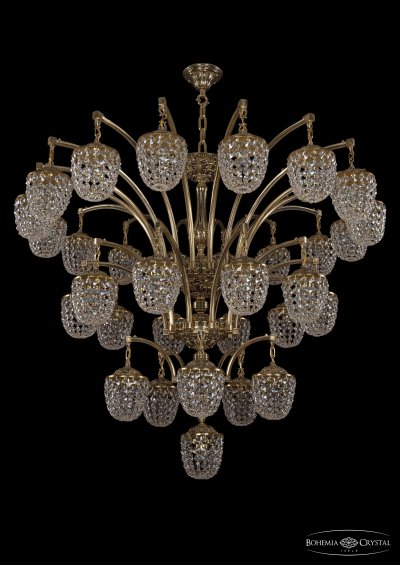 Большая хрустальная люстра Bohemia Ivele 1772/16+10+5+1/490/GB Большая хрустальная люстра Bohemia Ivele 1772/16+10+5+1/490/GB