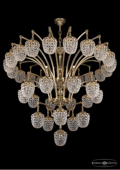 Люстра хрустальная большая Bohemia Ivele 1772/20+10+5/490/GB Люстра хрустальная большая Bohemia Ivele 1772/20+10+5/490/GB