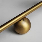 Подвесной реечный светильник HOOP L120 ЛАТУНЬ ImperiumLoft 177907-26
