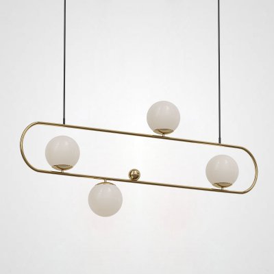 Подвесной реечный светильник HOOP L120 ЛАТУНЬ ImperiumLoft 177907-26