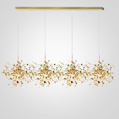 Люстра Tezani Argent Suspension Linear Gold 4L 140 ImperiumLoft 177955-22