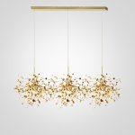 Люстра Tezani Argent Suspension Linear Gold 3 L110 ImperiumLoft 177957-22