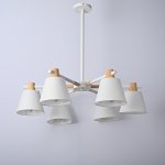 Потолочная люстра на штанге NATURA A WHITE 6 ImperiumLoft 177987-26