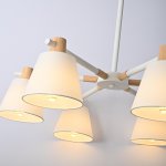 Потолочная люстра на штанге NATURA A WHITE 6 ImperiumLoft 177987-26