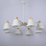 Потолочная люстра на штанге NATURA A WHITE 8 ImperiumLoft 177988-26