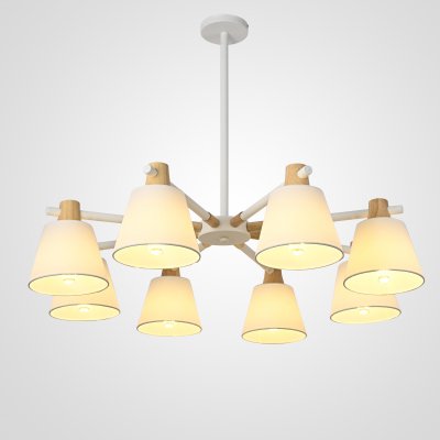 Потолочная люстра на штанге NATURA A WHITE 8 ImperiumLoft 177988-26