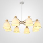 Потолочная люстра на штанге NATURA A WHITE 8 ImperiumLoft 177988-26