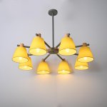 Потолочная люстра на штанге NATURA A YELLOW 8 ImperiumLoft 177990-26