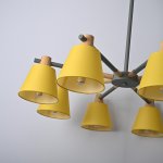 Потолочная люстра на штанге NATURA A YELLOW 8 ImperiumLoft 177990-26