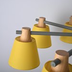 Потолочная люстра на штанге NATURA A YELLOW 8 ImperiumLoft 177990-26