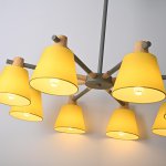 Потолочная люстра на штанге NATURA A YELLOW 8 ImperiumLoft 177990-26