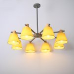 Потолочная люстра на штанге NATURA A YELLOW 8 ImperiumLoft 177990-26