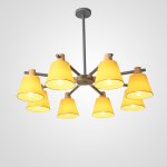 Потолочная люстра на штанге NATURA A YELLOW 8 ImperiumLoft 177990-26