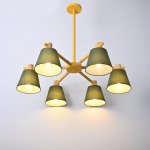 Потолочная люстра на штанге NATURA A GREEN 6 ImperiumLoft 177993-26