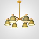 Потолочная люстра на штанге NATURA A GREEN 6 ImperiumLoft 177993-26