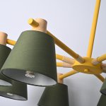 Потолочная люстра на штанге NATURA A GREEN 8 ImperiumLoft 177994-26