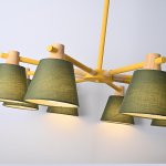 Потолочная люстра на штанге NATURA A GREEN 8 ImperiumLoft 177994-26