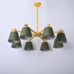 Потолочная люстра на штанге NATURA A GREEN 8 ImperiumLoft 177994-26