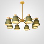 Потолочная люстра на штанге NATURA A GREEN 8 ImperiumLoft 177994-26