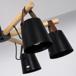 Люстра потолочная на штанге NATURA C8 black ImperiumLoft 178002-26