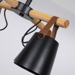 Люстра потолочная на штанге NATURA C8 black ImperiumLoft 178002-26