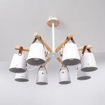 Люстра потолочная на штанге NATURA C8 white ImperiumLoft 178005-26