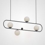 Подвесной реечный светильник HOOP L120 ЧЕРНЫЙ ImperiumLoft 178054-26